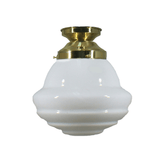Lode Lighting Batten Fix Lights DIY Batten Fix With Parkville 9" Opal Gloss Glass Lights-For-You 3000054